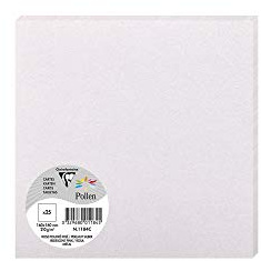 Clairefontaine 1184C 25 Karten Pollen 16x16cm 210g Rosa Perlmutt