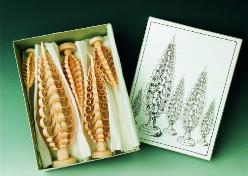 Spanbaumsortiment 5 Stück Spanbaum ab 8cm Spanbäumchen Spanbäume Erzgebirge NEU