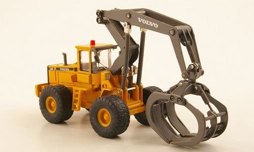 Volvo L180C, Holzgreifer, Modellauto, Fertigmodell, Cararama 1:87