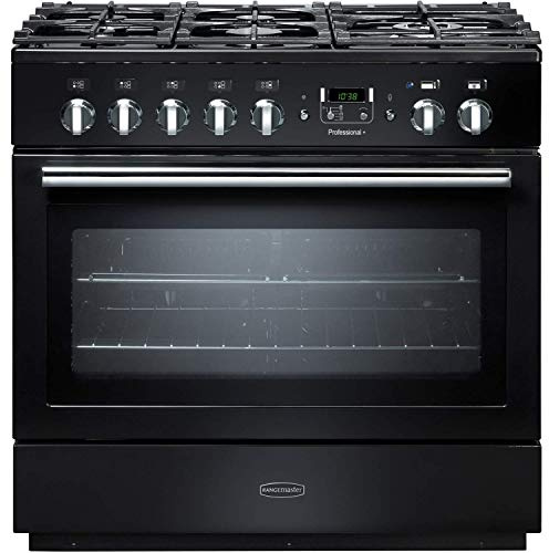 Rangemaster Professional Plus FX 90cm Dual Fuel Range Cooker - Black