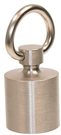 HAMBURGER TAUWERK-FABRIK EST. 1901 Seilendkappe mit Ring Nickel matt für 40mm Handlaufseil