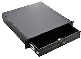 KIMEX - Cajón Deslizante - para Armario Rack 19'' - con Llaves - Altura 2U - 110-0189