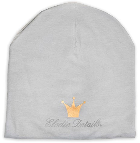Elodie Details Logo Beanie (6-12 Monate, Marmorgrau)