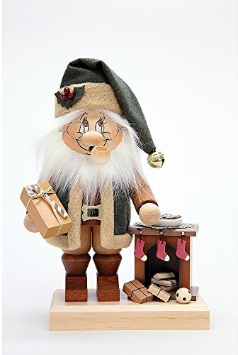 Räuchermann Wichtel Weihnachtsmann am Kamin 28cm - Christian Ulbricht Erzgebirge, Neuheit 2016