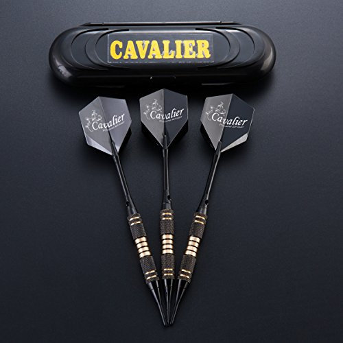 Hopewey Dartpfeile soft dartpfeile 3 Stück 18 g Dartset Turnier soft Tip Dartpfeile Set, Schwarz Beschichtete Metallfässer Darts (Soft Dartpfeile)