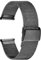 Alienwork Uhrenarmband Metall Mesh Armband Edelstahl Schwarz Mesh-Armband