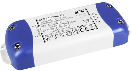 Self Electronics SLD30-600IL-ES LED-Treiber Konstantstrom 30 W 600 mA 25-50 V/DC dimmbar, Montage auf entflammbaren O