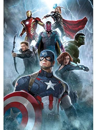 QAZWSX 5D DIY Diamond Painting Set Avengers Crystal Strass Stickerei Kreuzstich Wanddekoration (40x30cm)