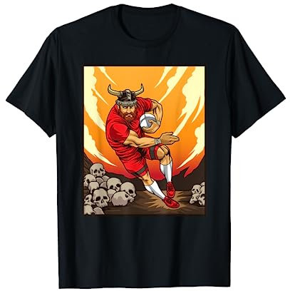 Wikinger Rugby Spieler - Nordische Gewinner - Rugby Team T-Shirt