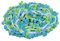 YYCRAFT 4,5 m mehrfarbiges Pompom-Ball-Fransenband, Nähband für Kleidung, Vorhänge, Kissen, Zubehör, Dekoration, Basteln, Pompon-Größe: 1,6 cm (5/8 Zoll), Aqua/Blaugrün/Limettengrün
