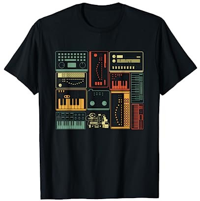 Analog Modular Synthesizer Music Producer Keyboard T-Shirt