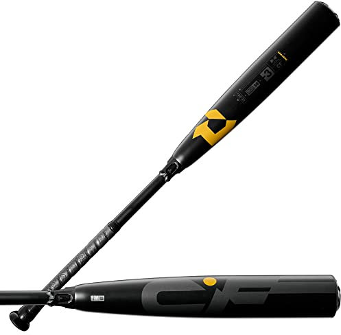 DeMarini Unisex-Erwachsene CF (-3) BBCOR Baseballschläger, schwarz/Gold, 34/31 oz