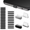 Staubschutz-Kit für Typ-C-Telefon, Handy-Lautsprecher-Netzwerk-Aufkleber/Staubdichte Stecker für USB-C-Telefon-Lautsprecher Reinigungswerkzeug