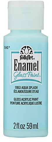 FolkArt Enamel Paint 2oz-Aqua Splash -40-11953