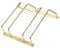 Dianoo 18cm Gold Wine Glass Rack, 2-3 Rows, Sturdy Iron, Elegant Gold, Easy Installation