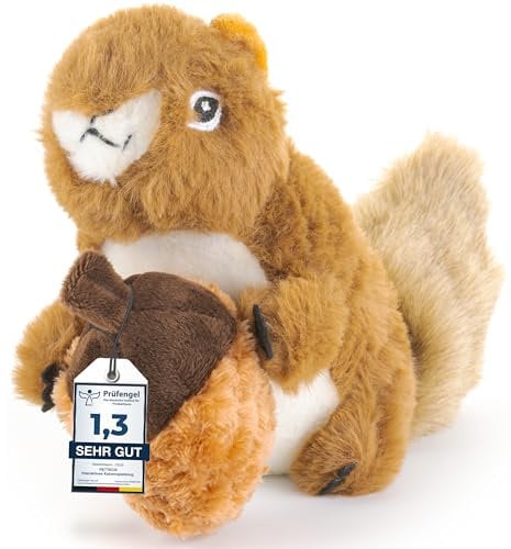 PetTec Pet Interaktives Katzenspielzeug Elektrisch zur Selbstbeschäftigung - Bewegliches Eichhörnchen mit Katzenminze - Interactive Cat Toy - Automatisches Katzenspielzeug - Katzen Spielsachen