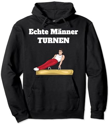 Turnen Pauschenpferd Geräteturnen Turner Männer Pullover Hoodie