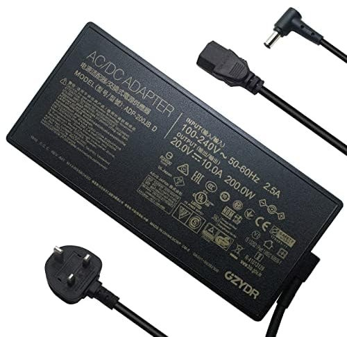 New 200W 20V 10A ADP-200JB D AC Adapter Charger for ASUS ROG Zephyrus GA503QS GA503QR GA503QM Strix G15 G513QC G513Q G513IE TUF Dash F15 FX516PR FA506QR Laptop Power Supply