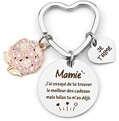 Cadeau Pour Mamie et Papy - Porte-Clef, Idée Pour Fête Des Mères et Pères