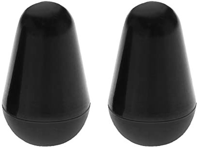 2 Stück Mikrofonschalter mit 5 Positionen, für Gitarre, Schalterkappe, Schalter, kompatibel mit USA FD Strat/Tele/Stratocaster, elektrische Gitarre, Schwarz
