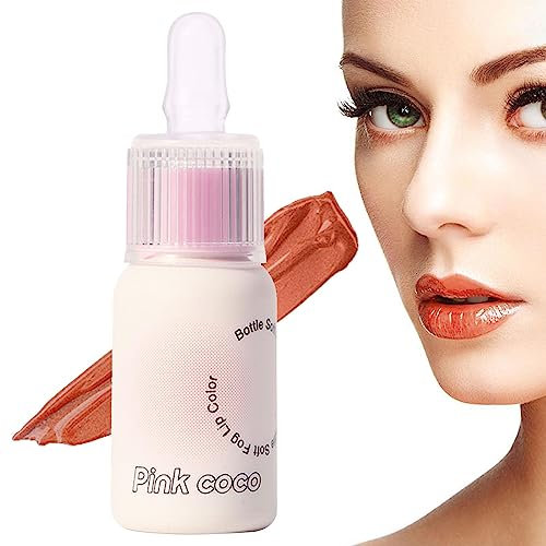Lippenglanz | Feuchtigkeitsspendendes Lippenöl, aufpolsternde Spiegelglasur, Milchflaschenform,Lippenfleck, langanhaltender Lippenfüller, Lippen-Make-up für Mädchen und Frauen, Kosmetik Rianpesn