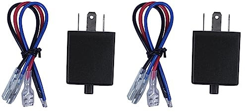 AutoSwan 2X Motorrad 3 Pin Einstellbare Elektronische LEDBlink Relais für Auto Blinker Blinker Licht