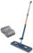 Starnearby Mocio Lavapavimenti Rotante a 360 Mocio Piatto Lavapavimenti con Manico Telescopico Mop Autostrizzante in Microfibra per Pavimenti in Legno, Piastrelle e Marmo