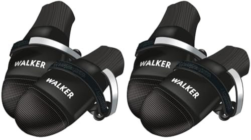 TRIXIE warm gefütterte und Wasserabweisende Hundeschuhe Pfotenschutz Walker Care Comfort, XL, 2 St., schwarz- 19474 (Packung mit 2)