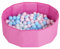 Petsona Hundepool Für Hunde Faltbarer Hunde Pool Hundeplanschbecken Mit Bunten Bällen, Hundebadewanne Spielbereich Für Hunde Und Planschbecken Katzen, Pink: Babyblau/Puderrosa/Perle