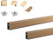 Evotrade Alzatina per Piani da Cucina in Alluminio Lunghezza 2 Metri, Spalletta per Top + Accessori (2 Tappi finali + Angolo Interno 90° + spigolo Esterno 90°) (Golden bronze)