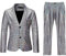 Anzug Herren 2 Teilig Disco Sets Glitzer Jacke und Hose Metallic Glänzende Pailletten Anzüge für Discokugel Party Karneval Kustüm Hochzeit 70er 80er Jahre Outfit Mottoparty Elegant Herrenanzüge