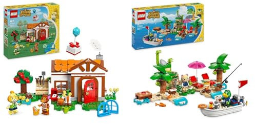 LEGO Animal Crossing Besuch von Melinda, kreatives Spielzeug für Kinder & Animal Crossing Käptens Insel-Bootstour, kreatives Spielzeug