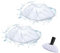 Microfibra per scopa a vapore, accessori per l'ugello, set di panni in spugna, rivestimento in spugna di cotone compatibile con la maggior parte dei pulitori vapore (2PCS)