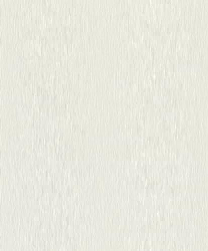 Rasch Tapeten 810172 - Unitapete aus Vlies in Weiß aus der Kollektion Color your life - 10,05 m x 0,53 m (LxB)