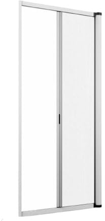 Zanzariera a Rullo Flash Avvolgimento Orizzontale per Porta Balcone 150X250cm Bianca Profilo Riducibile Telaio in Alluminio per Tenere Fuori Insetti, Mosche e Zanzare