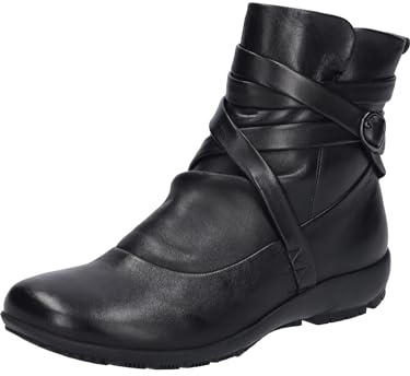 Josef Seibel Damen Ankle Boots Charlotte 11,Weite G (Normal),halbstiefel,Kurzstiefel,uebergangsschuhe,uebergangsstiefel,schwarz,39 EU