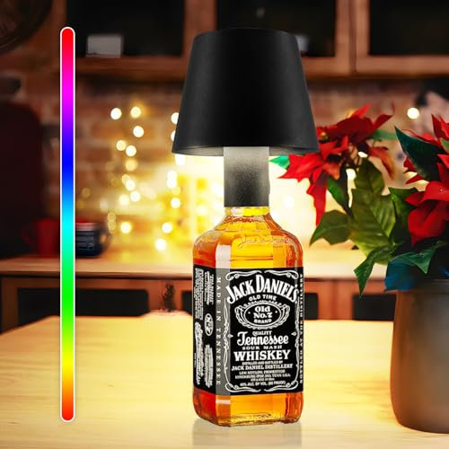 CCHKFEI LED Tischlampe Kabellos Akku Aufladbar, RGB Tischleuchte Outdoor Indoor, USB Kabellose Lampe Flaschenlicht.