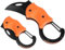 BEEK Mini Taschenmesser Orange, Klappmesser Klein, EDC Messer Faltbar, Schlüsselanhänger Messer mit Karabiner, Outdoor Messer, Gürtelmesser, Pocket Knife, Geschenke für Männer (Orange)