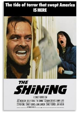 XXueMei The Shining Filmposter, Vintage-Poster, dekorative Malerei, Leinwand, Wandposter und Kunstdrucke, moderne Heimdekoration, Poster, 30 x 45 cm, ungerahmter Stil