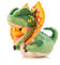 TUBBZ Dilophosaurus Sammler-Gummiente Plüsch - Offizielles Jurassic Park-Merchandise - Retro Filme Weiches Spielzeug