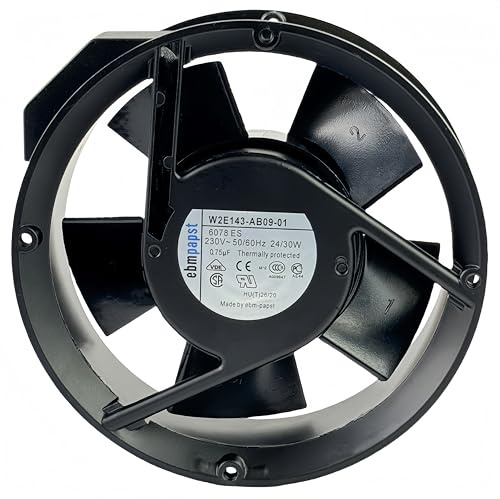 per EBM PAPST W2E143-AB09-01 Ventola di raffreddamento assiale, ventola resistente alle alte temperature, ventola di raffreddamento 172X172X51mm 6078ES 230V 24/30W Case Cooling Fan
