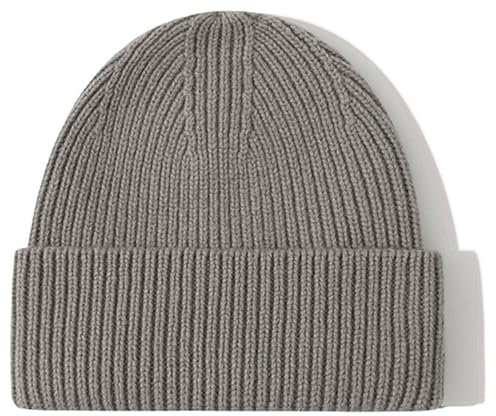 HSTWODE 20 Farben zur Auswahl Winter Pure Wool Knitted Hat, Knitted Hat Wintermütze für Männer und Frauen Glamour und Praktikabilität zugleich (DE/NL/SE/PL, Numerisch, 58, Monet)