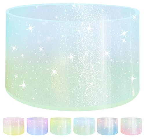 Gradient Jelly Luster Glitter Silicone Boot for Stanley 20 30 40oz, Gradient-Color Boot Compatible with Hydro Flask Water Bottle 12-24oz, 2.85-3.0 Inch Protective Anti-Slip Bottom Sleeve Cover