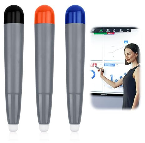 3 bolígrafos para pizarra interactiva para Smartboard Touch Screen Bolígrafo para pizarra digital para Tablet Touch Screen, compatible con pizarras electrónicas y pantallas interactivas presentaciones