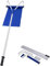 FANTASK Pala da neve per tetto con manico antiscivolo, pala da neve con ruote, pala da neve in alluminio, spazzaneve e raschietto per tetto, campo di regolazione 180-661 cm