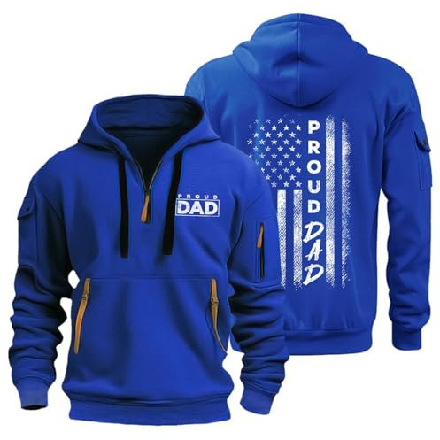 Angebote Des Tages Heute Pullover Herren Herbst Winter Casual Thermo Fleece Pullover Herren Rosa Sweatshirt Herren Outdoor Warm Lässiger Ärmelloser Hoodie Herren Schwarze Pullover(2-Royal Blue,XL)