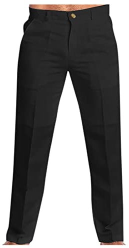 Pantalon Habillé à Pinces à Taille Ajustable Coupe Classique Homme Pantalon habillé Homme Noir Pantalon Chino Homme Regular Stretch