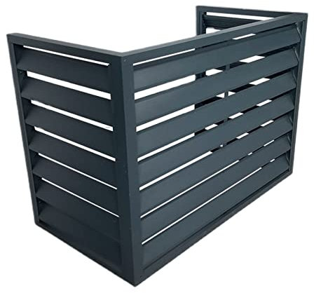 bingomiynhg Cubierta de Aluminio para Aire Acondicionado y Bomba de Calor, Cubierta de Aire Acondicionado Mini Split para Unidades Exteriores, Cubiertas de CA de Aluminio Resistentes, Material