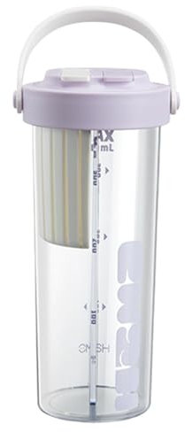 Split Drinking Cup, Water Bottle with 2 Compartments, Stylish Portable Travel Bottle, Double Sided Cup with Divider, 800ml, 2 Use Water Bottle for Hydration, Camping, Backpack