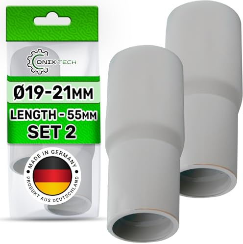 2 Stück Ablaufadapter für Waschmaschinen und Geschirrspüler Ø 19-21 mm | MADE IN GERMANY - Garantie 5 Jahre - ONIX TECH